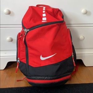 Red Nike backpack very spacious